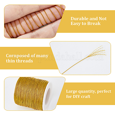 200м ювелирная плетеная нить металлические нити&nbsp;MCOR-DC0001-01-1