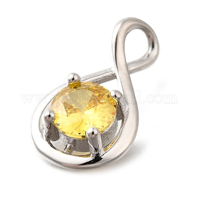 925 подвеска из стерлингового серебра с паве из кубических цирконий STER-V001-03P-11-1