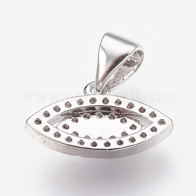 Латунные микро проложить кубического циркония подвески ZIRC-F084-26P-1