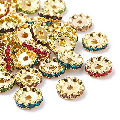 Латунь марки А горный хрусталь Spacer бисер RSB160NFG-1