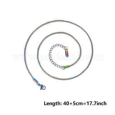 Унисекс 304 нержавеющая сталь цепи ожерелья&nbsp;PX8317-5-1