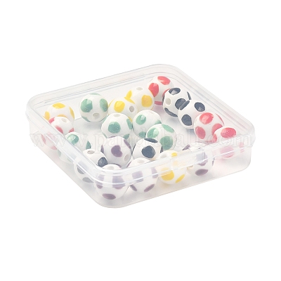 20шт 5 цвета фарфоровые бусины ручной работы PORC-FS0001-19-1