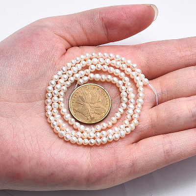 Нити из натурального культивированного пресноводного жемчуга PEAR-N013-02D-1