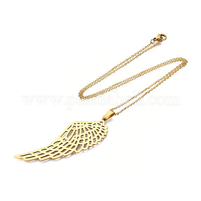 201 подвеска из нержавеющей стали ожерелье NJEW-S105-JN676-45-2-1