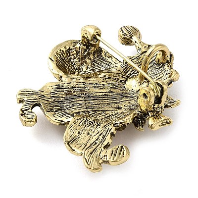 Рождественские броши из цветного сплава со стразами JEWB-U009-10A-1