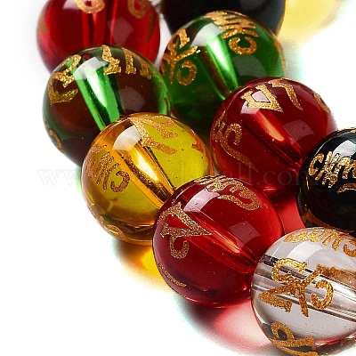 Прозрачная краска для запекания стеклянные бусины нити GLAA-G114-01C-1