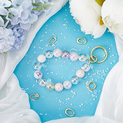 6 шт. 3 стиля стойки с покрытием из латуни пружинные затворные кольца KK-SC0004-45-1