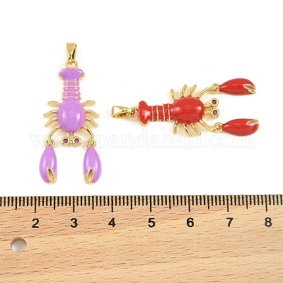 Латунь эмаль подвески&nbsp;KK-I477-05G-02-1