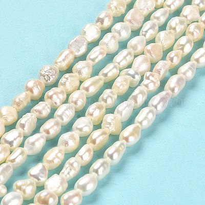 Природные Кеши жемчуг пряди PEAR-E016-102-1