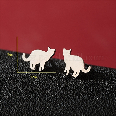 Серьги-гвоздики из нержавеющей стали PW-WG95520-34-1