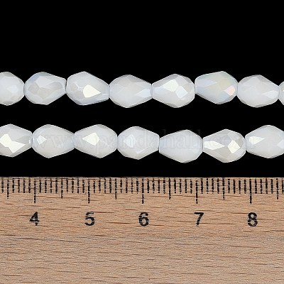 Непрозрачные однотонные гальванические стеклянные бусины EGLA-N013-P10mm-B02-1