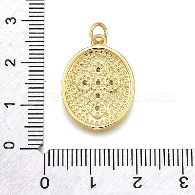 Стойки обшивки латунь микро проложить Циркон подвеску KK-K401-89G-1