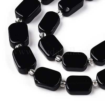 Природные обсидиана бисер нитей G-T138-11-1