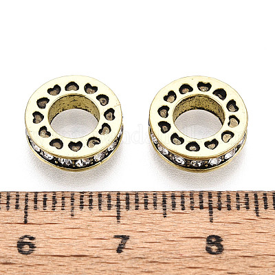 Сплавочные европейские бусины MPDL-S066-010C-AB-1