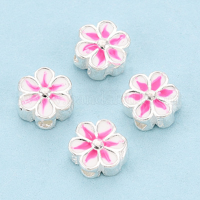 925 бусина из стерлингового серебра с эмалью STER-T008-35A-1