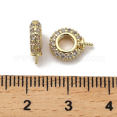 Овальная стойка покрытие латунь микропаве кубический цирконий подвеска баилы KK-S397-08B-1