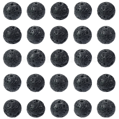 2 starnds нити бусин из натуральной лавы G-SP0001-28-1