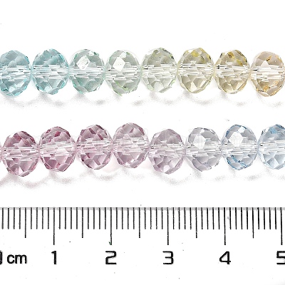 Прозрачные окрашенные стеклянные бусины X1-DGLA-A034-T8mm-A15-1