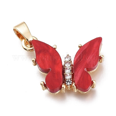 Латунные микропаве прозрачные подвески с фианитом ZIRC-I047-03-1