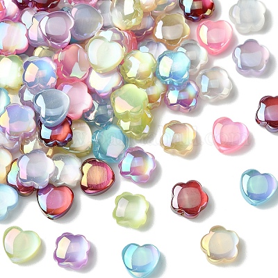 30 шт. 3 вида бусин из смолы с УФ-покрытием&nbsp;RESI-YW0005-80-1