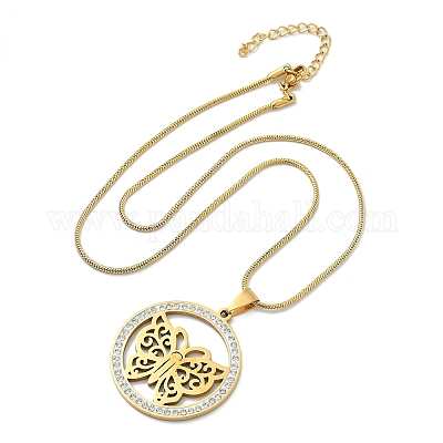 Кольцо из нержавеющей стали 201 с кристаллами и стразами NJEW-P327-01G-1