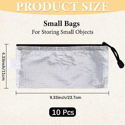 Прозрачный ПВХ-мешок для ручек AJEW-WH20080-09A-1