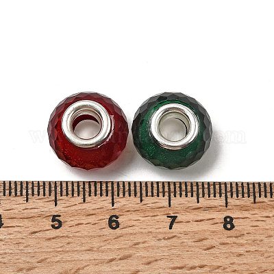 Бусины из смолы европейского стиля RESI-C063-01G-1