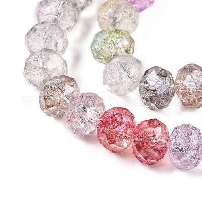 Прозрачные стеклянные бусины GLAA-T023-8mm-A15-1