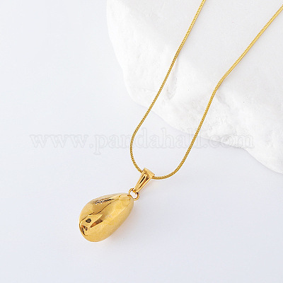 3 шт. французские ожерелья из нержавеющей стали с имитацией жемчуга в виде авокадо для женщин MX4396-1