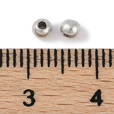 Пластиковые круглые бусины ccb ALUM-U001-08C-02-1