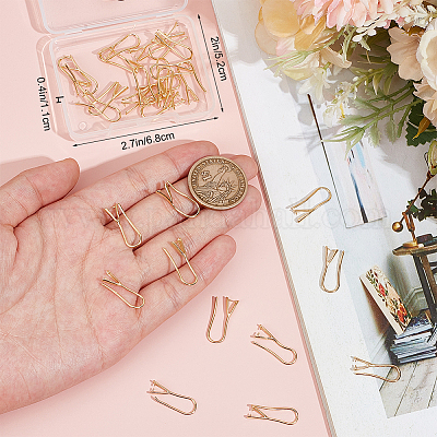 30 шт. латунные крючки для сережек с покрытием KK-BBC0014-11-1