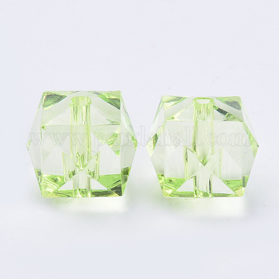 Прозрачные акриловые бусины TACR-Q259-10mm-V32-1