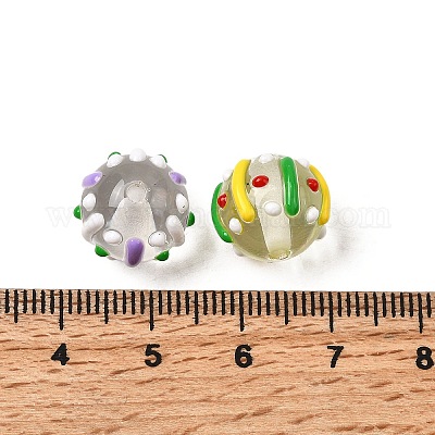 52 шт. эмалевые бусины из смолы на рождественскую тематику RESI-Z041-10-1