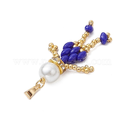 Подвески в виде человека из стеклянных бус PALLOY-MZ00522-1