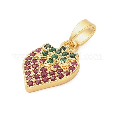 Латунные микро проложить кубического циркония подвески KK-B158-02G-02-1