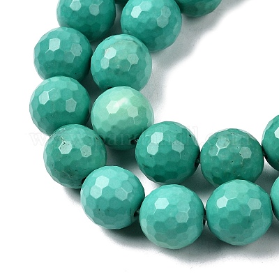 Бусины из натурального магнезита G-P598-E-10mm-04-1