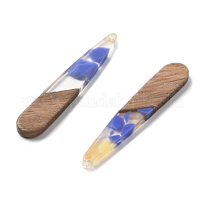 Подвески из смолы и ореха&nbsp;LS-FIND-R051-08A-1