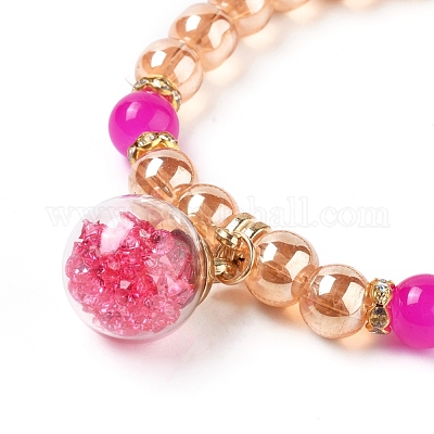 Модные стеклянные бусины BJEW-N0018-06-1