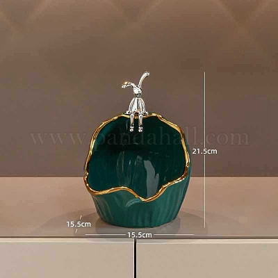 Керамические украшения для хранения ключей в виде кролика PW-WG57347-02-1