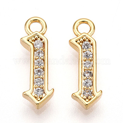 Латунные микро проложить кубического циркония подвески KK-N261-104A-G-1