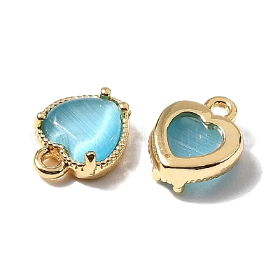 Сердце латунные амулеты&nbsp;KK-D024-02D-G-1