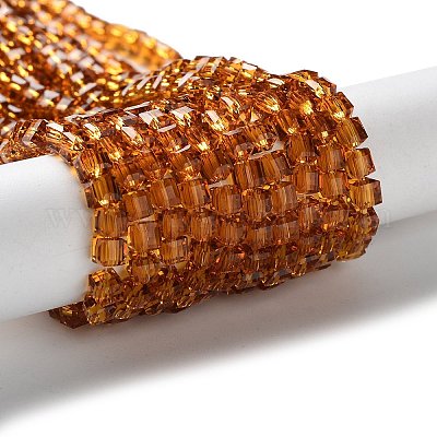 Стеклянные бусины GLAA-R041-4x4mm-12-1