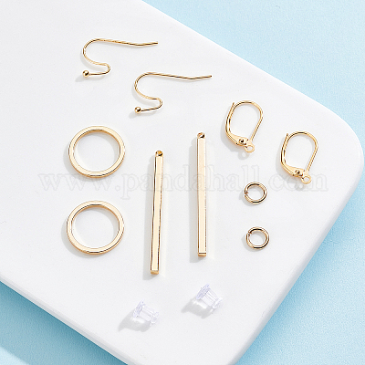 Набор для самостоятельного изготовления сережек-подвесок с вертикальной планкой DIY-BC0004-49-1