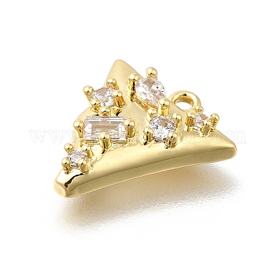 Латунные микро проложить кубического циркония подвески KK-U061-05G-02-1