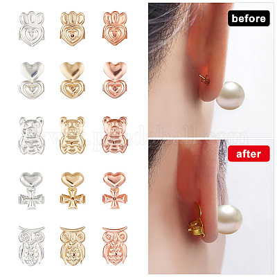 15 пара латунных фрикционных гаек-ушей 15-х видов KK-AR0002-92-1