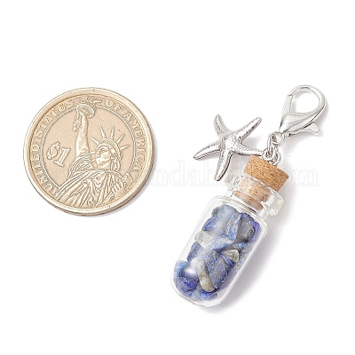 Чакра натуральный лазурит HJEW-JM03310-1