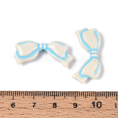 Окрашенные непрозрачные акриловые бусины OACR-T029-02L-1