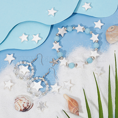 4 нить бусин из натуральных пресноводных ракушек SHEL-BBC0001-15-1