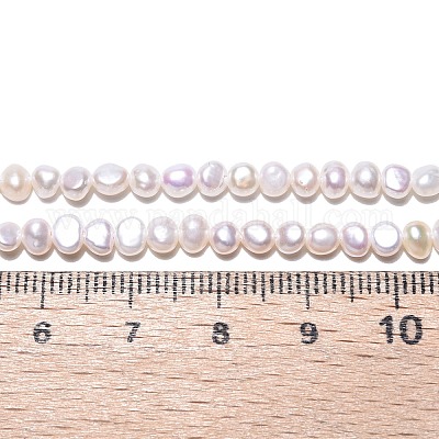 Нити из натурального культивированного пресноводного жемчуга PEAR-N014-03D-01-1