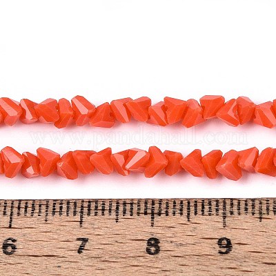 Непрозрачное стекло бисер нитей GLAA-N019-4mm-14-1